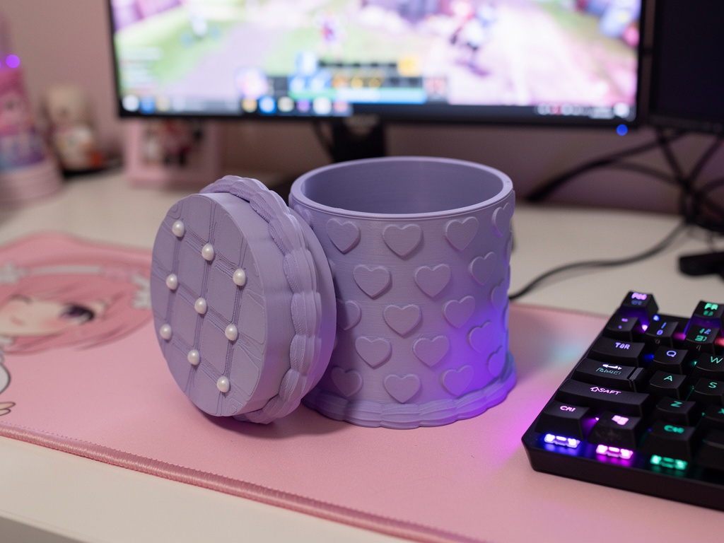 Hearts Cake Container